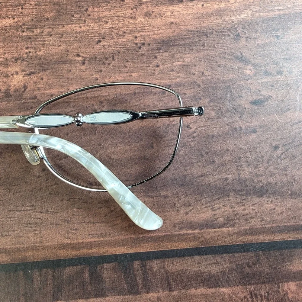 Liz Claiborne Women's‎ Silver Frame Eyeglasses 130mm Temple Length
